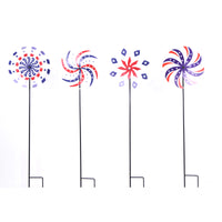 Infinity Iron Multicolored 39.37 in. H Patriotic Outdoor Spinner (Pack of 12)