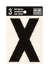 Hy-Ko 3 in. Black Vinyl Letter X Self-Adhesive 1 pc. (Pack of 10)