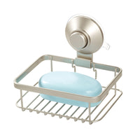 iDesign Everett 4.67 in. H X 4.25 in. W X 5.2 in. L Satin Silver Shower Wall Soap Dish Caddy