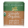 Simply Organic Pumpkin Pie Spice - Organic - .46 oz - Case of 6