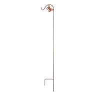 Panacea Brown Steel 84 in.   H Single Crook with Butterfly Plant Hook 1 pk