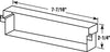 Prime-Line 7.5 in. W X 2.25 in. H Satin Nickel Mail Slot Sleeve