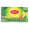 Lipton Decaffeinated Honey Lemon Green Tea  - Case of 6 - 20 CT