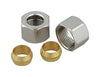 BrassCraft 3/8 in. Compression Brass Nut and Sleeve