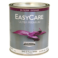 EasyCare Ultra Premium Exterior Paint, Oil Base, Gloss Pastel Base, 1-Qt. (Pack of 4)