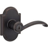 Kwikset SmartKey Austin Venetian Bronze Keyed Entry Lever KW1 1-3/4 in.