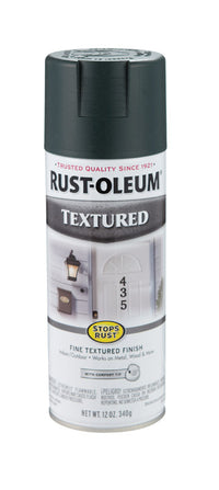 Rust-Oleum Stops Rust Textured Forest Green Spray Paint 12 oz. (Pack of 6)