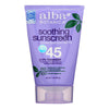 Alba Botanica Pure Lavender Spf 45 Soothing Sunscreen  - 1 Each - 1 OZ