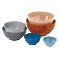 Oggi 5.4 qt Melamine Assorted Mixing Bowl Set 6 pc