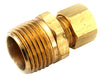 Amc 750068-0406 1/4" X 3/8" Brass Lead Free Connector