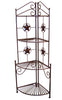 De Leon Collections Metal Star Corner Shelf