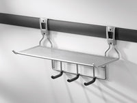 Rubbermaid Shelf And Hooks 18"W X 4-1/2" D, Small Holds Up To 50 Lb Rubber