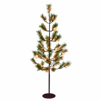 Australian Pine LED Tree, Twinkling Warm White LED Lights, 4-Ft.