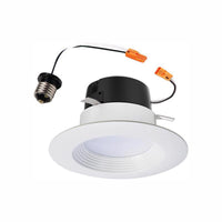 Halo Matte White 4 in. W Plastic LED Retrofit Recessed Lighting 8 W