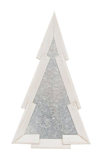 Celebrations Christmas Tree Wall Decor Christmas Decoration White Wood, Metal 1 pk (Pack of 6)