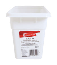 Rubbermaid White Plastic Ice Cube Bin