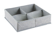 Interdesign 04823 14 X 12 X 4 Gray Aldo 4 Compartment Drawer Organizer