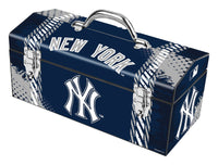 Windco 16.25 in. New York Yankees Art Deco Tool Box Blue/Gray