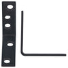 Hampton 2 in. H x 5/8 in. W x 2 in. D Black Steel Inside L Corner Brace (Pack of 25)