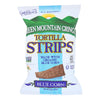 Green Mountain Gringo Tortilla Strips - Blue Corn - Case of 12 - 8 oz.