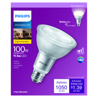 Philips PAR 30L E26 (Medium) LED Bulb Bright White 100 Watt Equivalence 1 pk