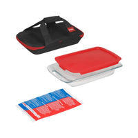 Pyrex Bake Set Black/Red 4 pc