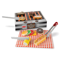 Melissa & Doug Grill & Serve BBQ Set Wood 20 pc