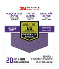 3M SandBlaster 11 in. L x 9 in. W 80 Grit Coarse Ceramic Sanding Sheet 20 pk