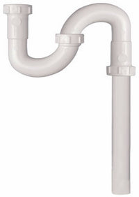 Drain S-Trap, White Plastic, 1.5 x 1.5-In. or 1.5 x 1.25-In.