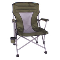 Quad Sports Hard Arm Chair, Oversized, Green