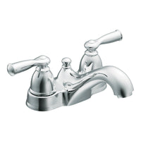 Moen  Banbury  Chrome  Two Handle  Lavatory Faucet  4 in.