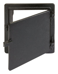 Vestal Black Galvanized Cast Iron Cleanout Door