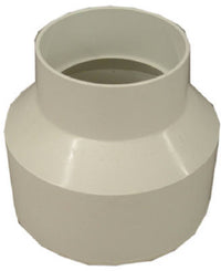 PVC Pipe Sewer & Drain Reducing Coupling, 6 x 4-In.