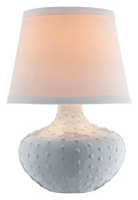 Living Accents  12 in. Gloss  Ceramic Accent Lamp