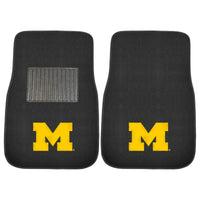 University of Michigan Embroidered Car Mat Set - 2 Pieces