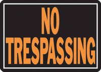 Hy-Ko English No Trespassing Sign Aluminum 9.25 in. H x 14 in. W (Pack of 12)