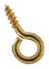 National Hardware 0.06 in. D X 17/32 in. L Polished Brass Screw Eye 5 lb. cap. 7 pk