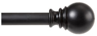 Kenney  Matte  Black  Layla  Curtain Rod  30 in. L x 84 in. L