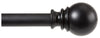 Kenney  Matte  Black  Layla  Curtain Rod  30 in. L x 84 in. L