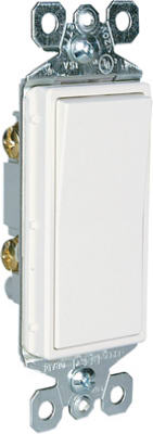 Single Pole Decorator Switch 15A 120/277W White