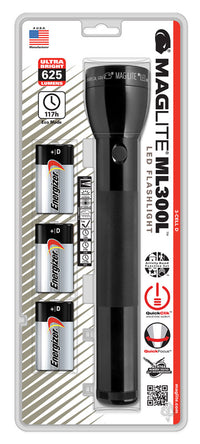 Maglite 625 lumens Black LED Flashlight D Battery