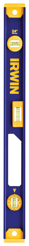 Irwin  24 in. Aluminum  I-Beam  Level  3 vial