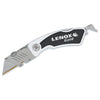 Lenox Gold 6-1/8 in. Folding Tradesman Utility Knife White 1 pc