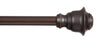 Kenney Weathered Brown Fast Fit Finn Curtain Rod 36 in. L X 66 in. L