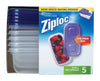 Ziploc 8 oz. Food Storage Container Blue/Clear (Pack of 6)