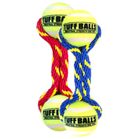 Petsport Mini Tug Max Assorted Polyster/Rubber Rope with Tennis Ball Dog Toy Mini 1 pk