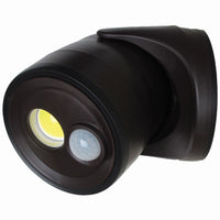 Motion Sensor COB Security LED Floodlight, Bronze, 400 Lumens, Battery Operated