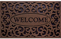 Apache At Home 963-1418F 18" X 30" Coffee Welcome Design  Mat                                                                                         