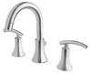 Ultra Faucets Sweep Polished Chrome Widespread Bathroom Sink Faucet 6-10 in.