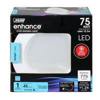 FEIT Electric Enchance White 4 in. W LED Dimmable Recessed Downlight 10.3 watt